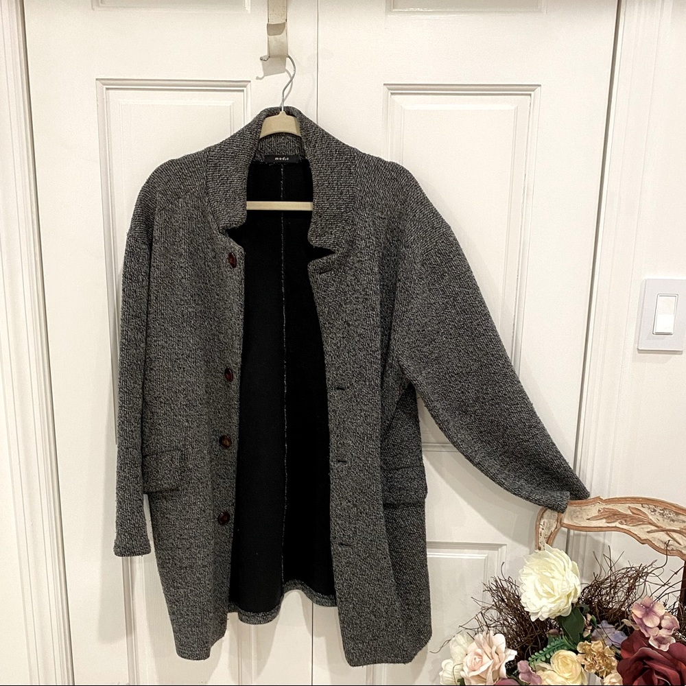 Simple oversize coat for men